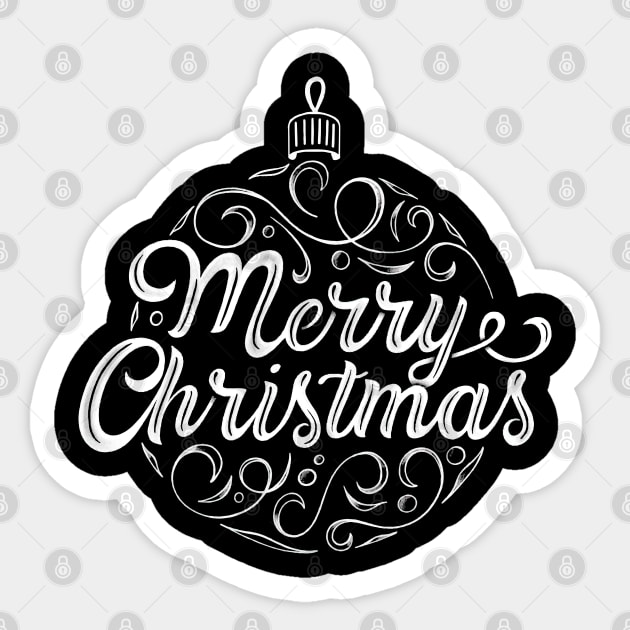 Merry Christmas Sticker by Mako Design 